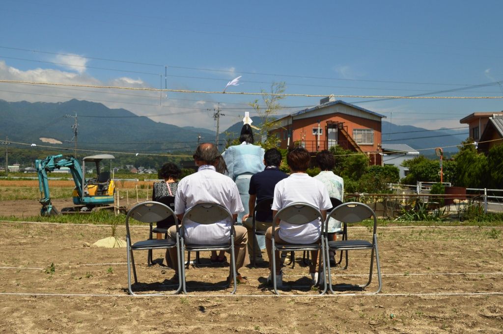 K様邸地鎮祭 菰野町 三重県四日市 鈴鹿市の平屋注文住宅はひさともの家